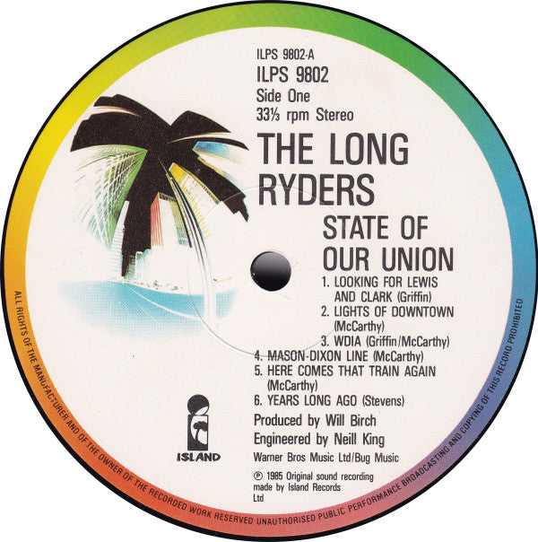The Long Ryders : State Of Our Union (LP, Album)