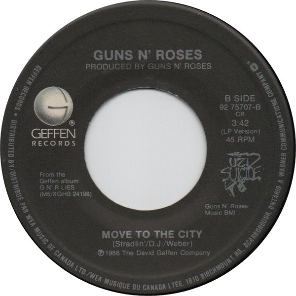 Guns N' Roses : Paradise City (7", Single)