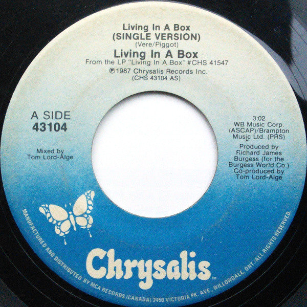 Living In A Box : Living In A Box (7", Single)