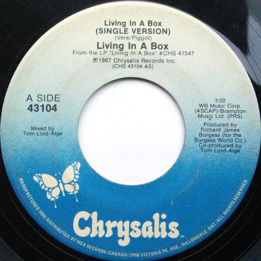 Living In A Box : Living In A Box (7", Single)