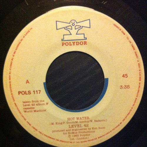 Level 42 : Hot Water (7", Single)