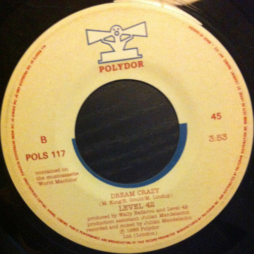 Level 42 : Hot Water (7", Single)