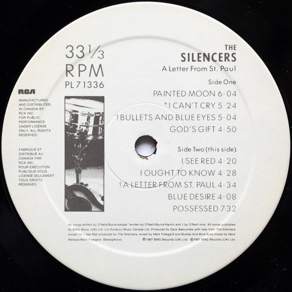 The Silencers : A Letter From St. Paul (LP, Album)