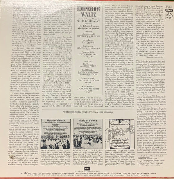 Wiener Johann Strauss Orchestra, Willi Boskovsky : Music Of Vienna, Album 3 (LP)