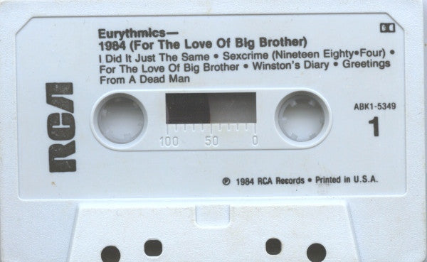 Eurythmics : 1984 (For The Love Of Big Brother) (Cass, Album, Dol)