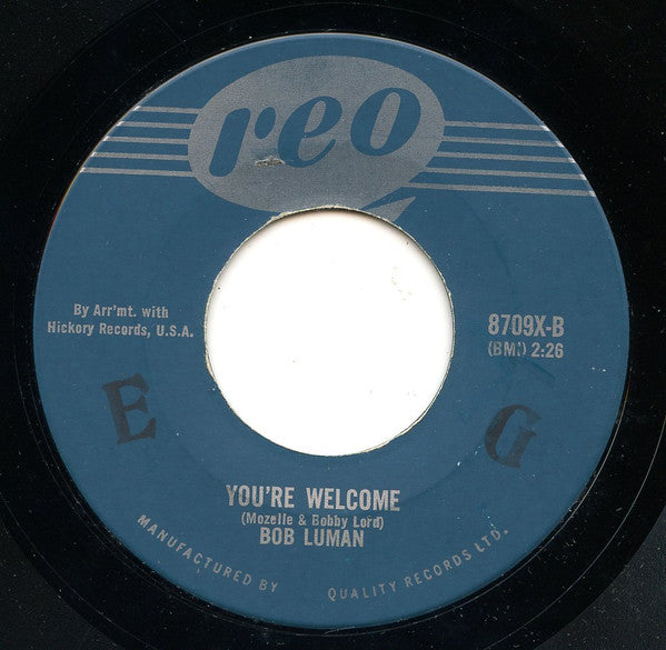 Bob Luman : Interstate Forty (7")