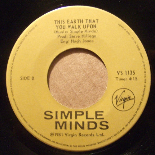 Simple Minds : Love Song (7", Single)