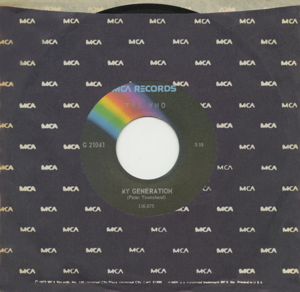 The Who : My Generation (7", Single, RE)