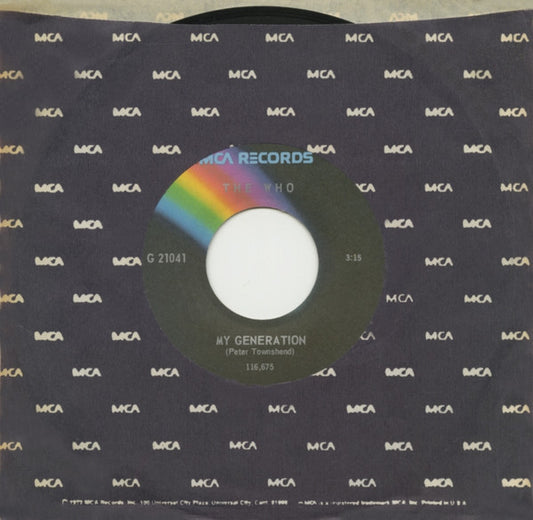 The Who : My Generation (7", Single, RE)