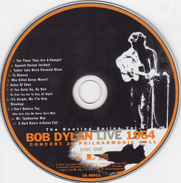 Bob Dylan : Live 1964 (Concert At Philharmonic Hall) (2xCD, Album)
