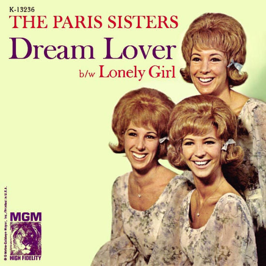 The Paris Sisters : Dream Lover / Lonely Girl (7")