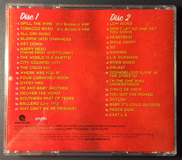 War : The Very Best Of (2xCD, Comp)