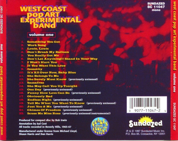 The West Coast Pop Art Experimental Band : Volume One (CD, Album, Mono, RE, RM, Nim)