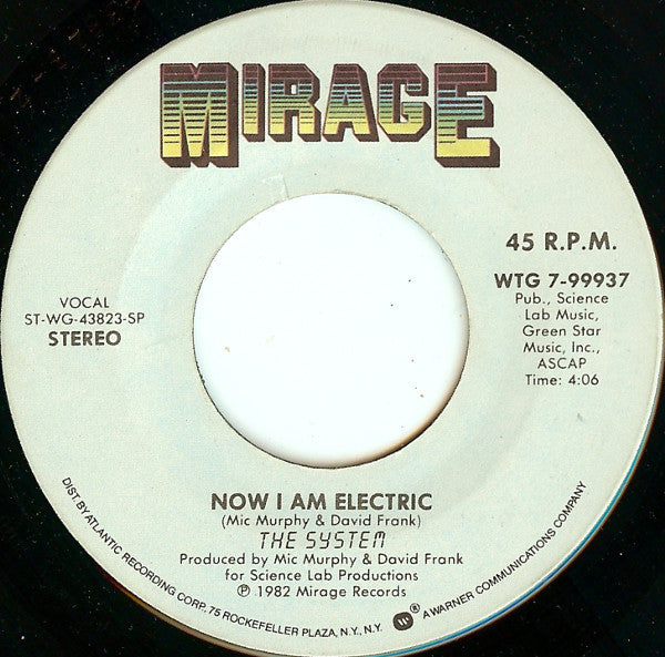 The System : You Are In My System / Now I Am Electric (7", Single, SP )