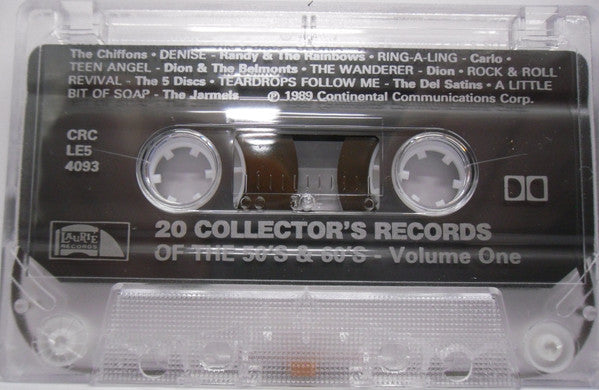 Various : 20 Collector's Records Of The 50's & 60's Volume 1 (Cass, Comp, Club)
