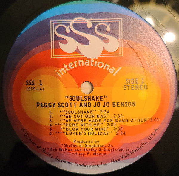 Peggy Scott & Jo Jo Benson : Soulshake (LP, Album)