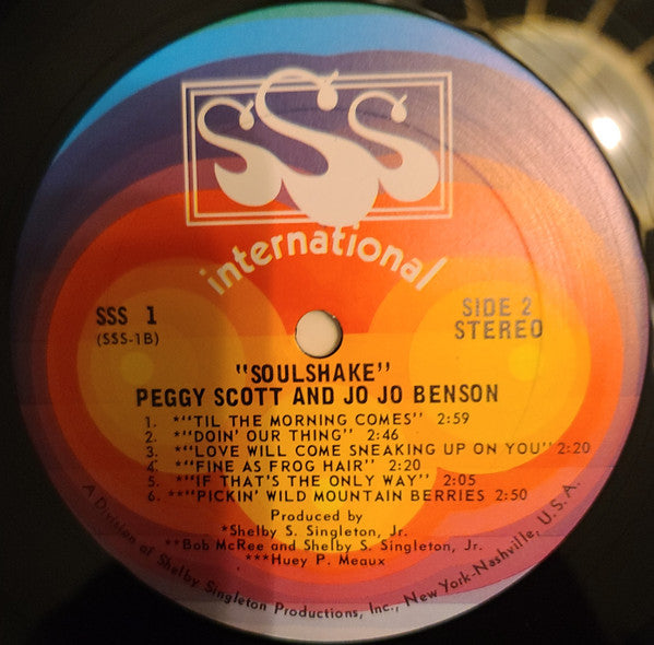 Peggy Scott & Jo Jo Benson : Soulshake (LP, Album)