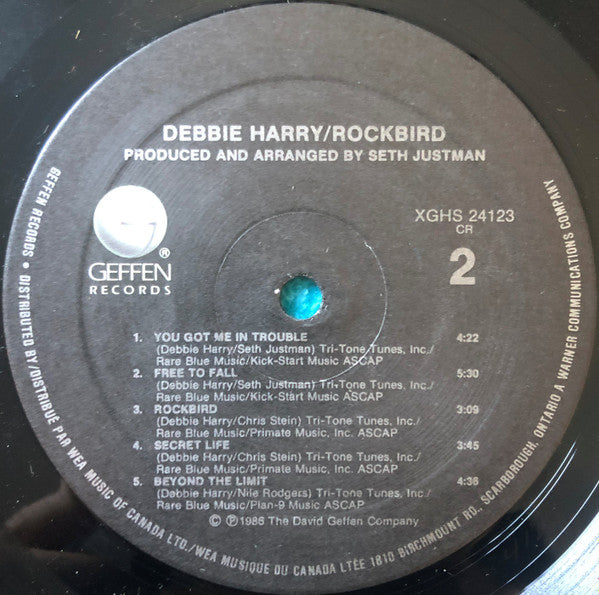 Deborah Harry : Rockbird (LP, Album)
