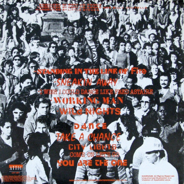 Gary U.S. Bonds And The American Men : Standing In The Line Of Fire (LP, Album)