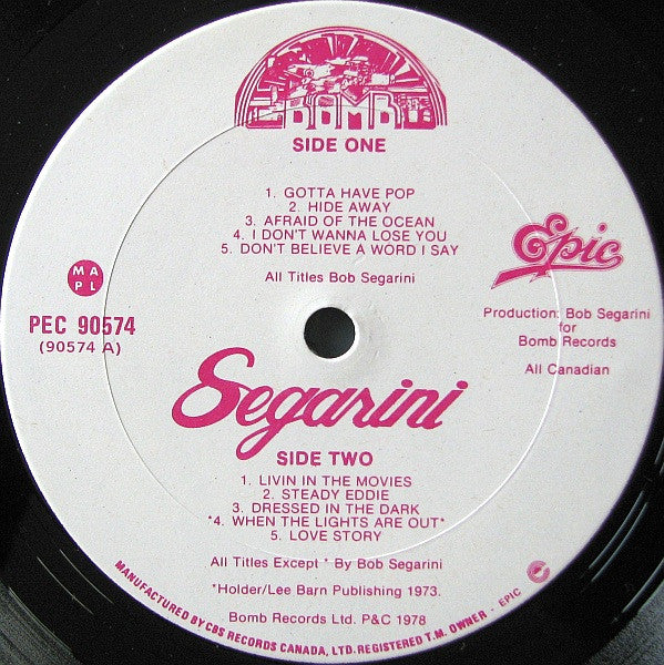 Bob Segarini : Gotta Have Pop (LP, Album, RE)