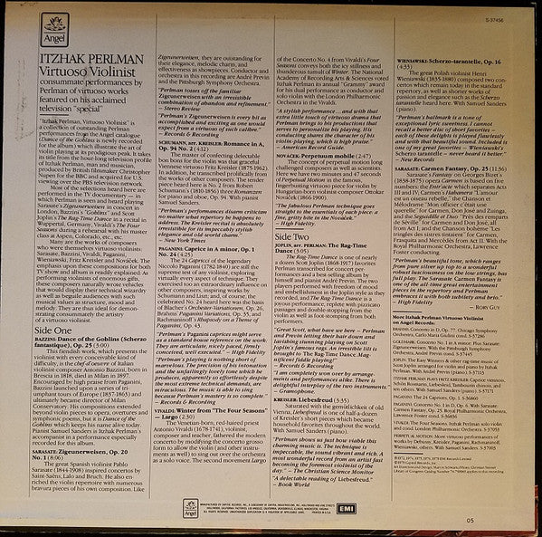 Itzhak Perlman : Virtuoso Violinist (LP, Comp)