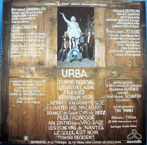Tri Yann : Urba (LP, Album)