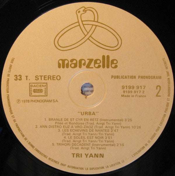 Tri Yann : Urba (LP, Album)