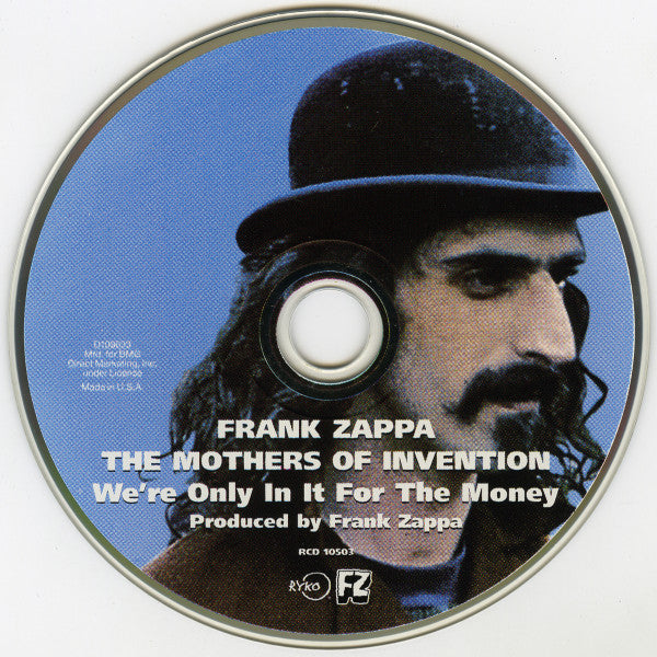 Frank Zappa / The Mothers Of Invention* : We're Only In It For The Money (CD, Album, Club, RE)