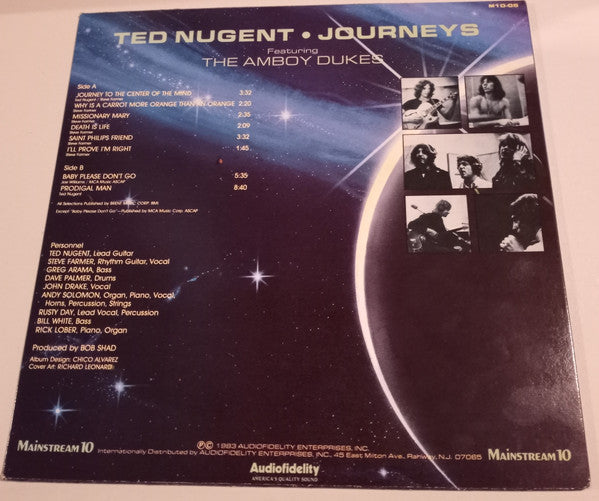 Ted Nugent And  The Amboy Dukes : Journeys (LP, Comp)