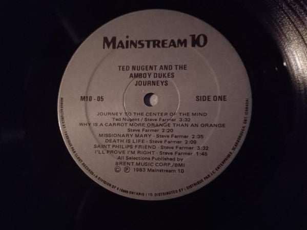 Ted Nugent And  The Amboy Dukes : Journeys (LP, Comp)