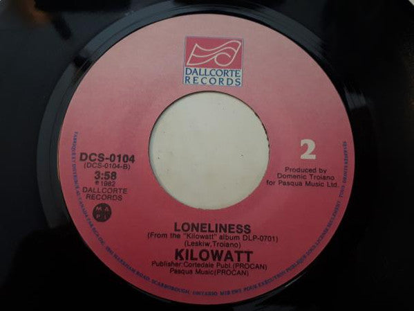 Kilowatt (3) : No Return / Loneliness (7", Single)