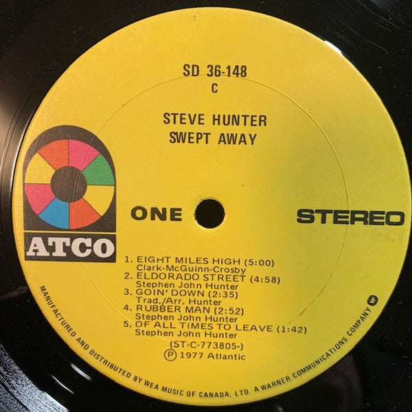 Steve Hunter : Swept Away (LP, Album)
