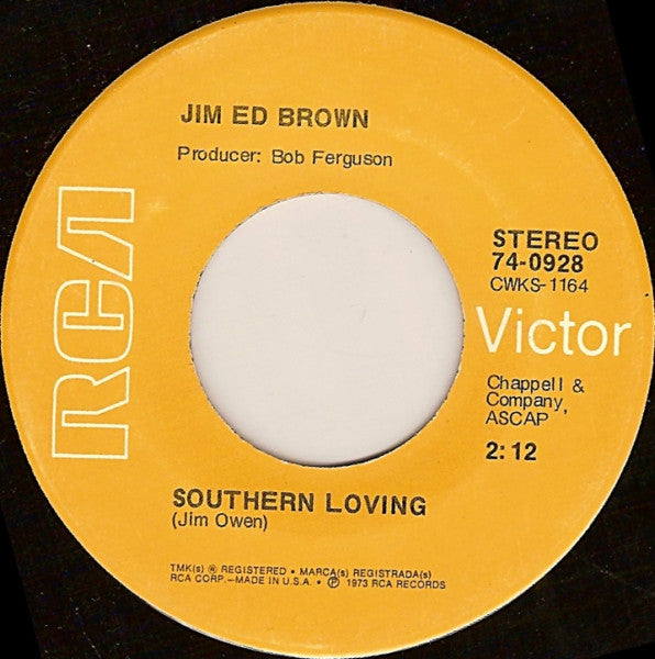 Jim Ed Brown : Southern Loving (7", Hol)