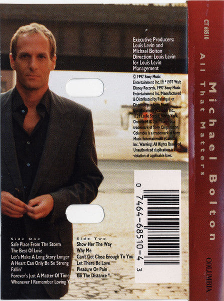 Michael Bolton : All That Matters (Cass, Album, Dol)
