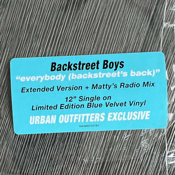 Backstreet Boys : Everybody (Backstreet's Back) (12", Single, Ltd, Blu)