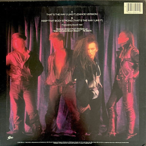 Dead Or Alive : That's The Way (I Like It) (12")