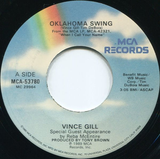 Vince Gill, Reba McEntire : Oklahoma Swing (7", Single)