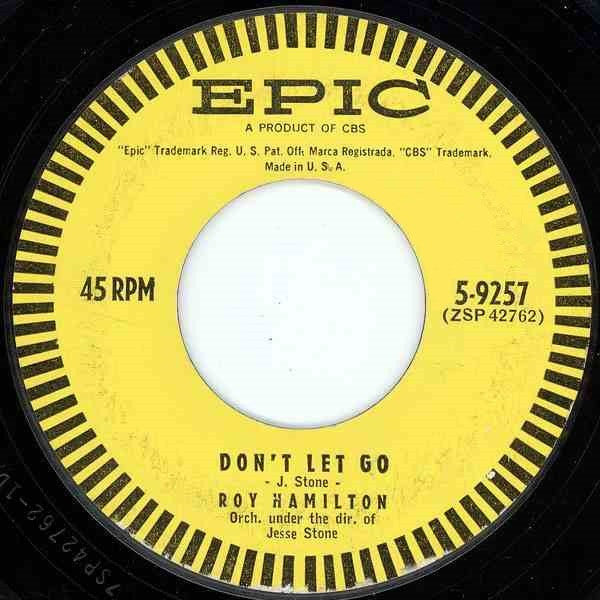 Roy Hamilton (5) : Don't Let Go / The Right To Love (7", Styrene)
