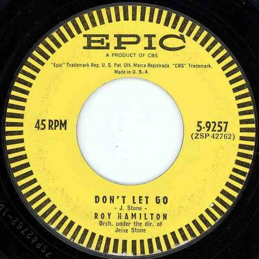 Roy Hamilton (5) : Don't Let Go / The Right To Love (7", Styrene)