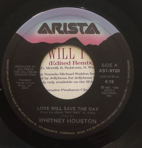 Whitney Houston : Love Will Save The Day (7", Single)