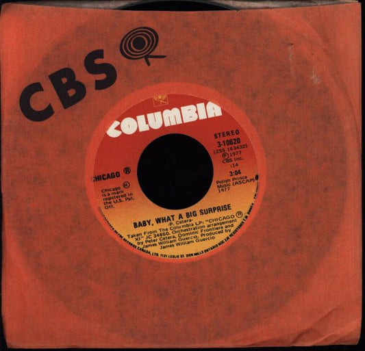Chicago (2) : Baby, What A Big Surprise / Takin' It On Uptown (7", Single)