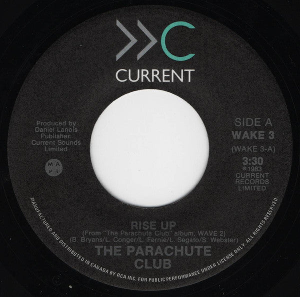 The Parachute Club : Rise Up (7", Single)