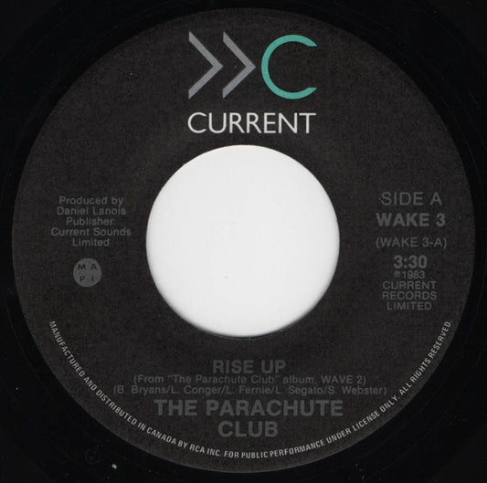 The Parachute Club : Rise Up (7", Single)