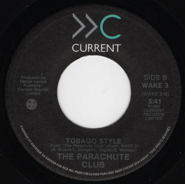 The Parachute Club : Rise Up (7", Single)
