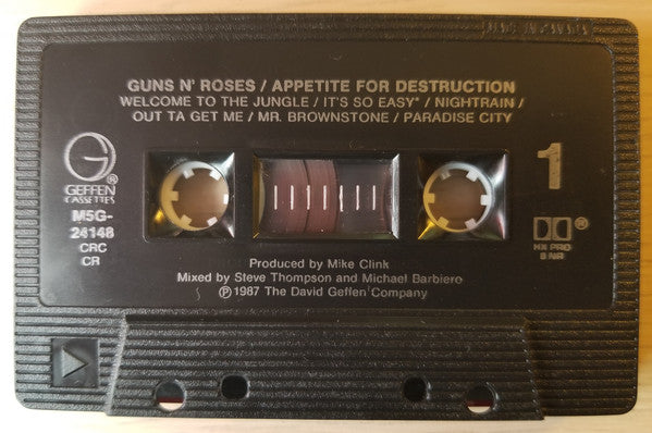 Guns N' Roses : Appetite For Destruction (Cass, Album, Club, DOL)