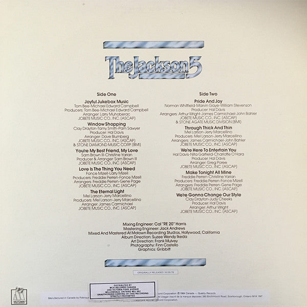 The Jackson 5 : Joyful Jukebox Music (LP, Album)