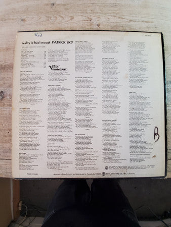 Patrick Sky : Reality Is Bad Enough (LP, Album)