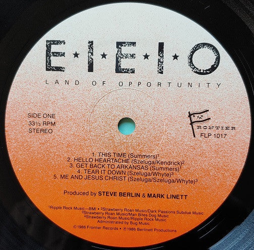 E-I-E-I-O : Land Of Opportunity (LP, Album)