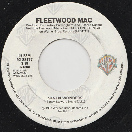 Fleetwood Mac : Seven Wonders (7", Single)