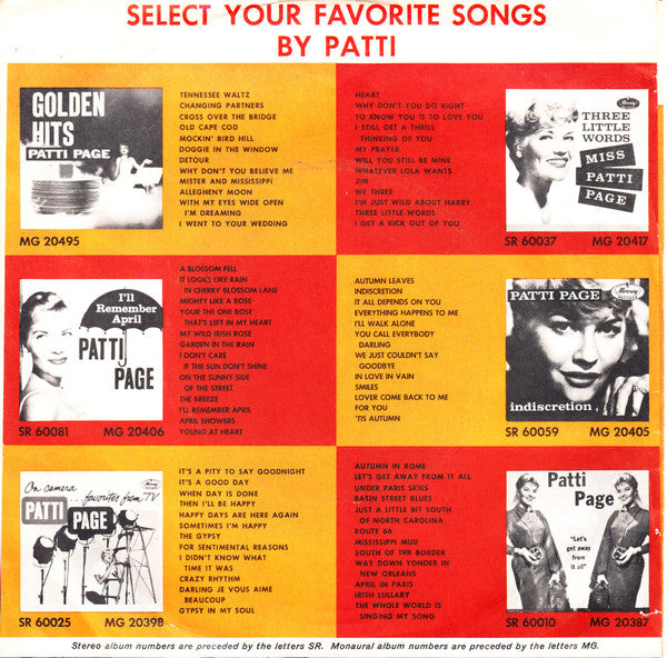 Patti Page : One Of Us (Will Weep Tonight) / What Will My Future Be (7", Mono)